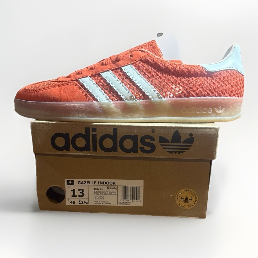 Adidas Gazelle‎ Indoor Men's Size 13 In Bold Orange